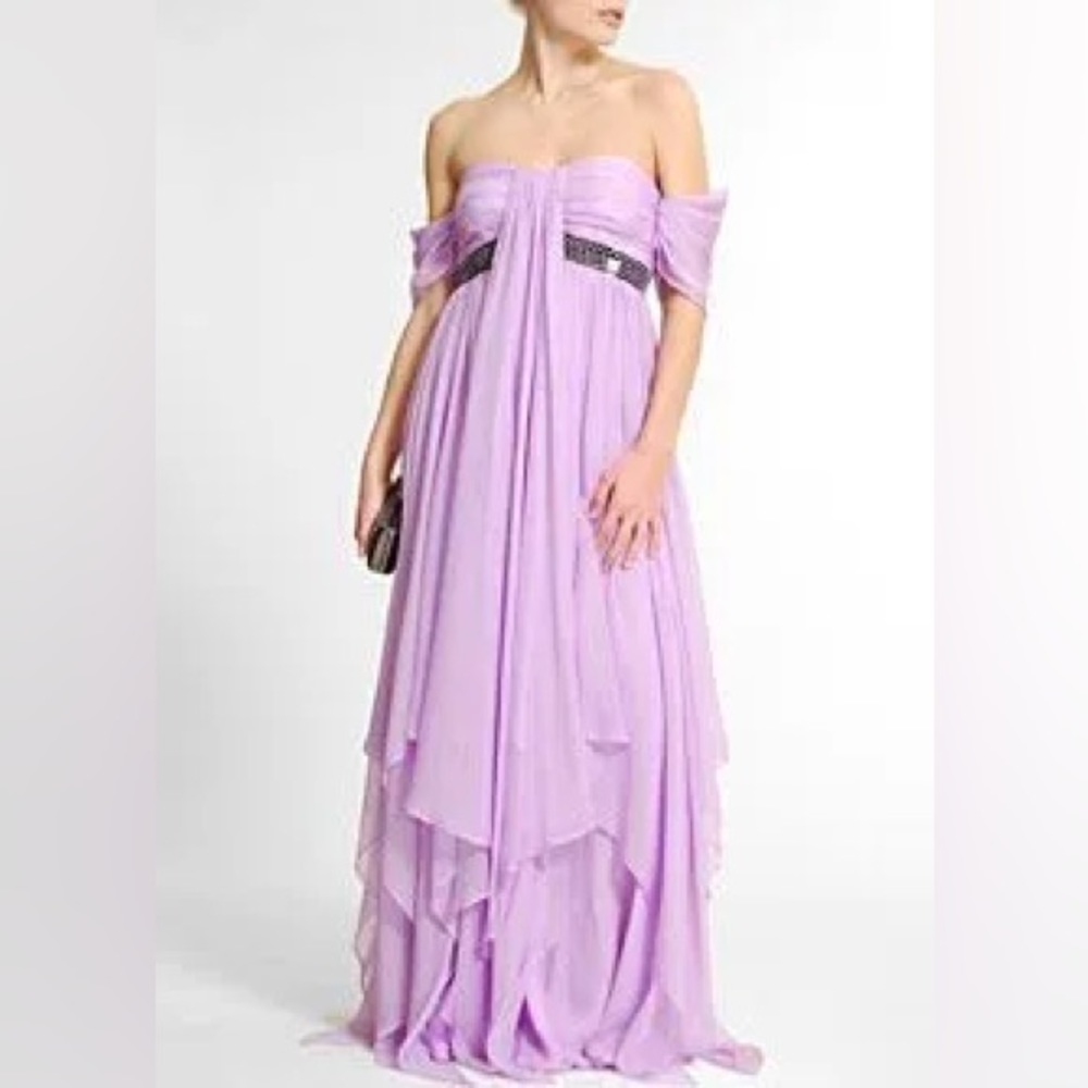 Zuhair Murad x Mng | Silk Lilac Gown